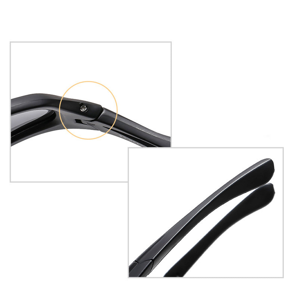 Techsuit 9309 Uniszex Kerékpáros Szemüveg, Polarizált, Fekete-Sárga