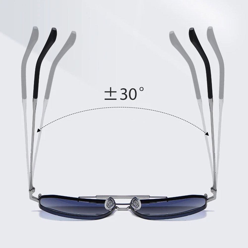 Techsuit 8538 Férfi Napszemüveg, Polarizált, UV Védelem, Rózsaszín Arany Lila