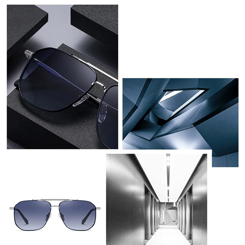 Techsuit 8538 Férfi Napszemüveg, Polarizált, UV Védelem, Rózsaszín Arany Lila