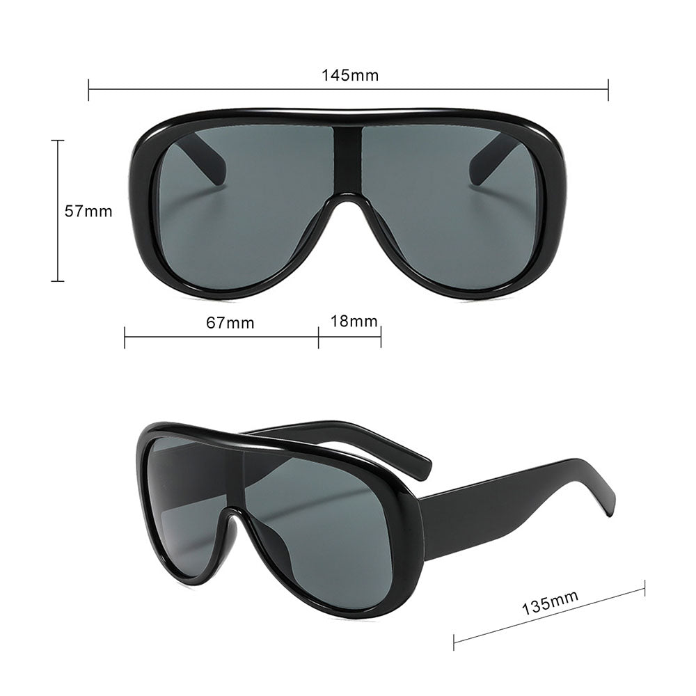 Techsuit Női Napszemüveg 89337, Fekete Sárga