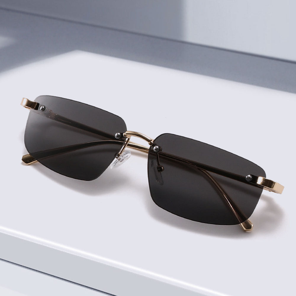 Unisex Techsuit S098 Sunglasses, Gold Pink