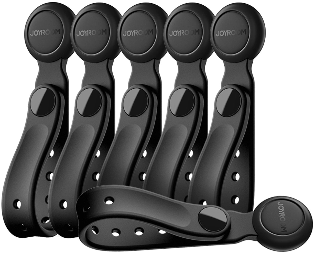 Joyroom JR-ZS422 Cable Organizer, Magnetic, Set of 6 Pieces, Black