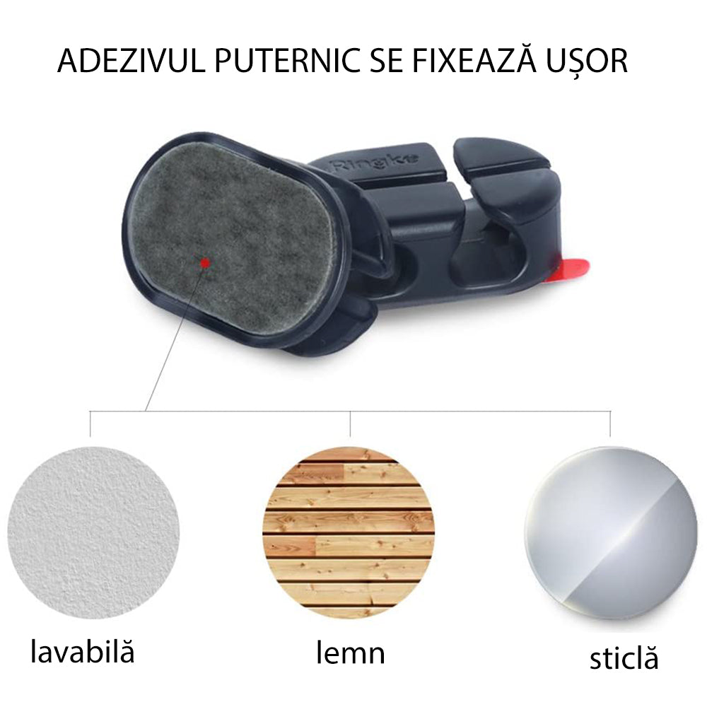 Ringke Kábelrendező, 6 darabos készlet, Fekete