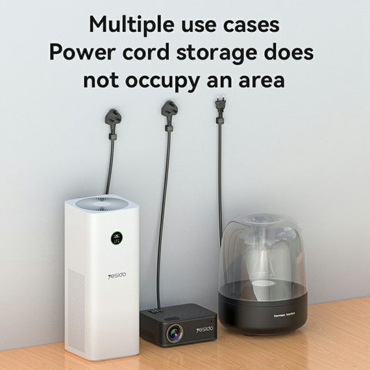 Yesido C216BL kábelrendező, 4 darabos készlet, Fekete