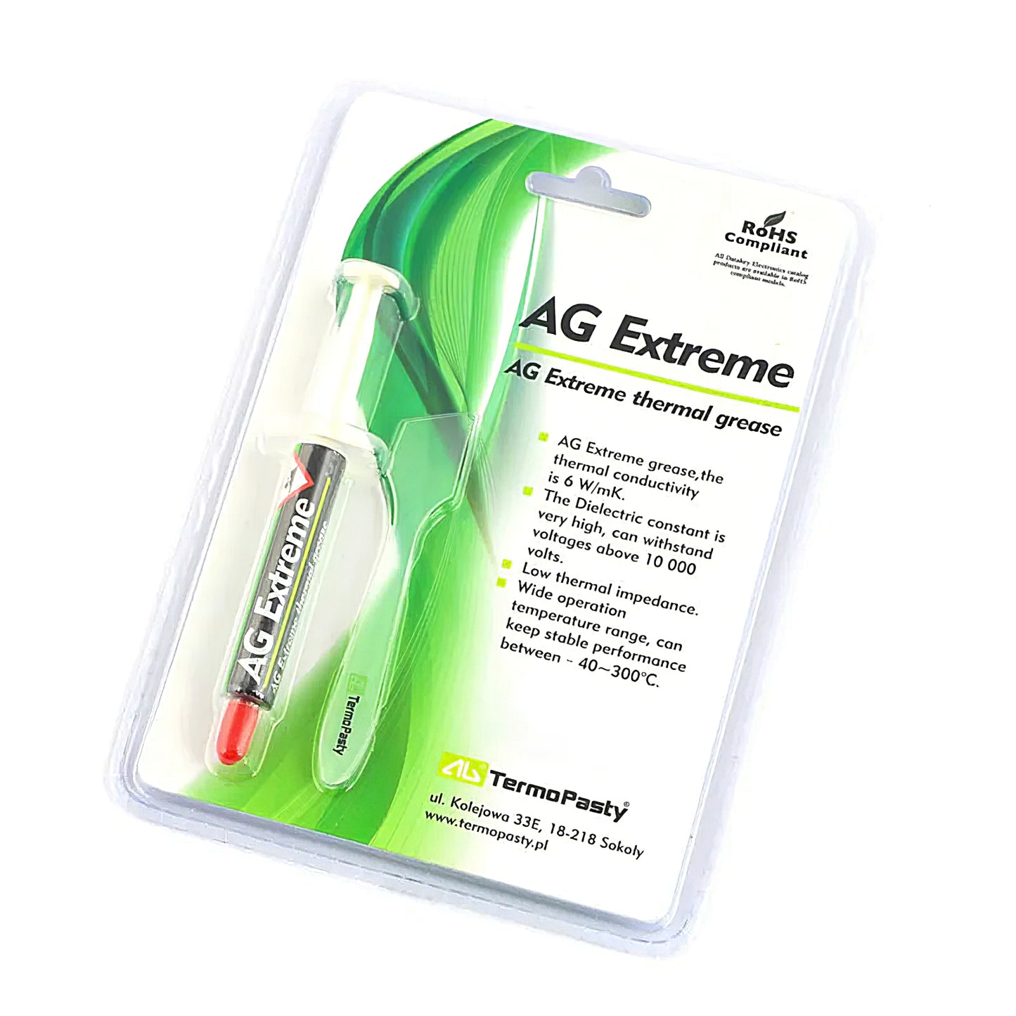 AG Termopasztó Paszta AG Extreme, fecskendő típus, 3g ART.AGT-108