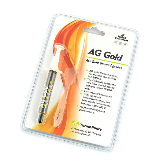 Thermoconductive Paste Termopasty AG Gold, Syringe Type, 3g