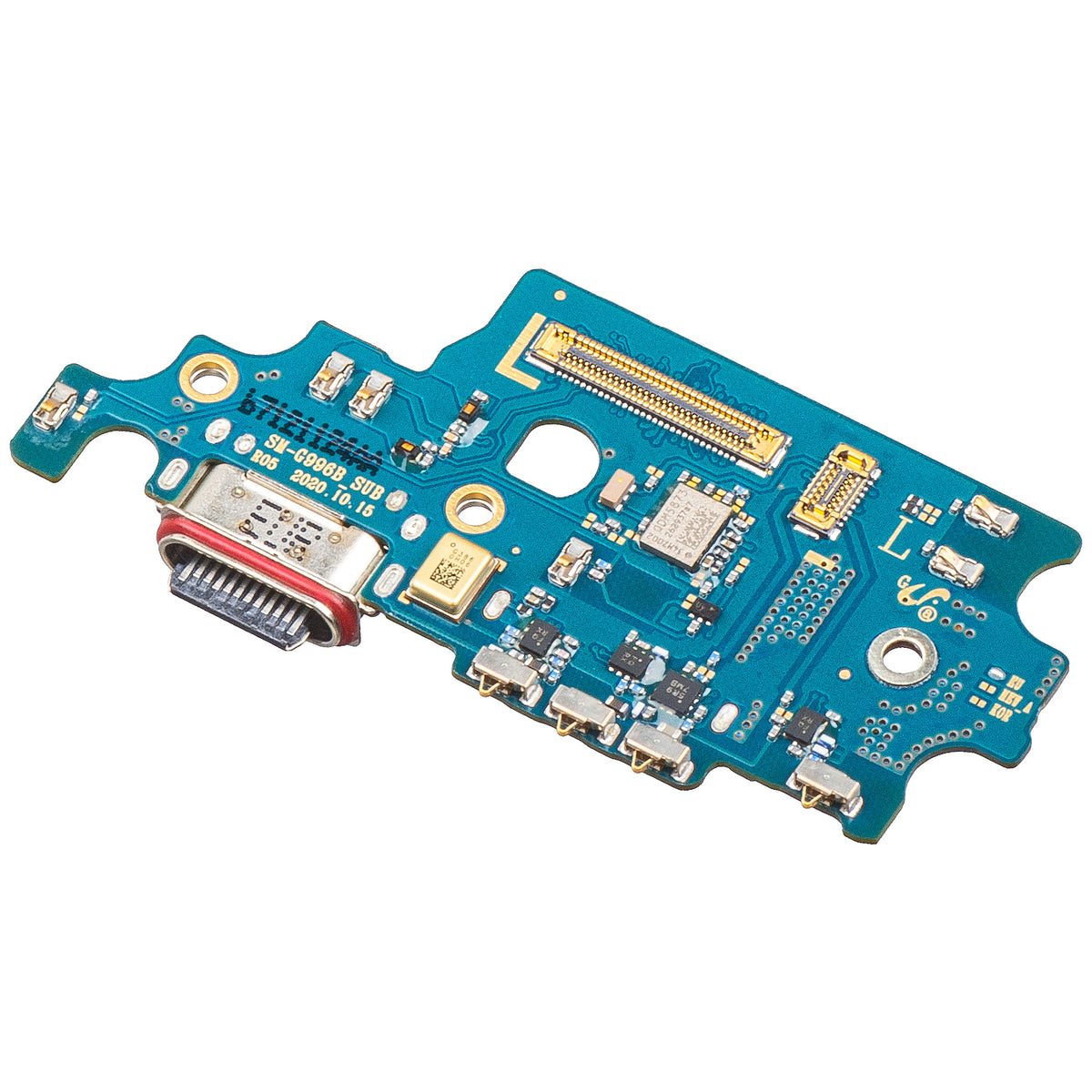 Töltőcsatlakozós Alaplap - Mikrofon - SIM Olvasó Modul Samsung Galaxy S21+ 5G G996, Service Pack GH96-13993A