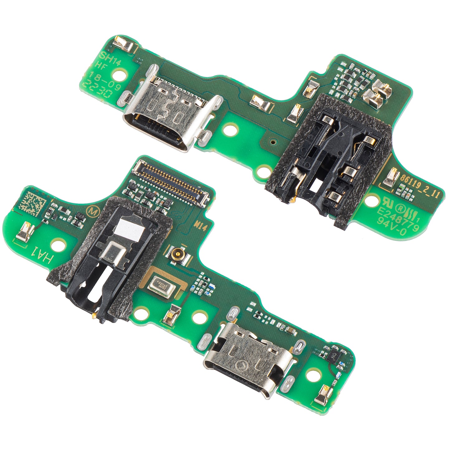 Töltőcsatlakozó - Audio - Mikrofon panel Samsung Galaxy A20s A207, M14 verzió, Service Pack GH81-18341A
