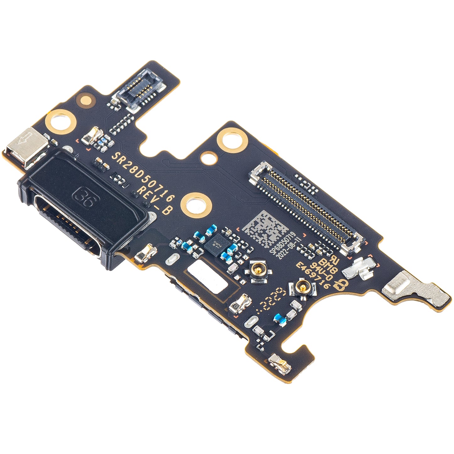 Töltőcsatlakozós Alaplap - Mikrofon - SIM Olvasó Modul Motorola Edge 30 Neo, Service Pack 5P68C21409
