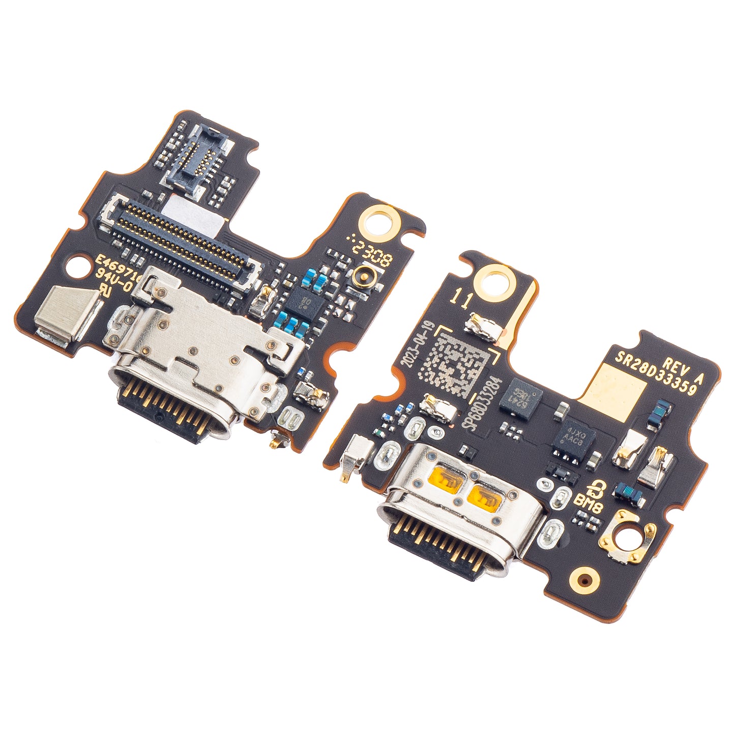 Töltőcsatlakozós panel - Mikrofon Motorola Edge 30, Szerviz csomag 5P68C20589