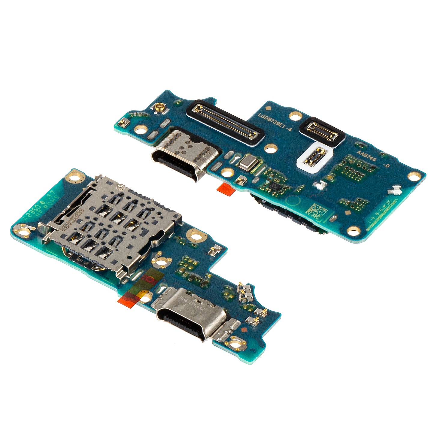 Tábla töltőcsatlakozóval - Mikrofon - Realme 12+ / 12 SIM olvasó modul, szervizcsomag 621024000075