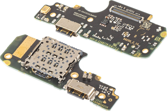 Töltőcsatlakozós Alaplap - Mikrofon - SIM Olvasó Modul Xiaomi Redmi Note 12 Pro 4G, Service Pack 5600020K6A00