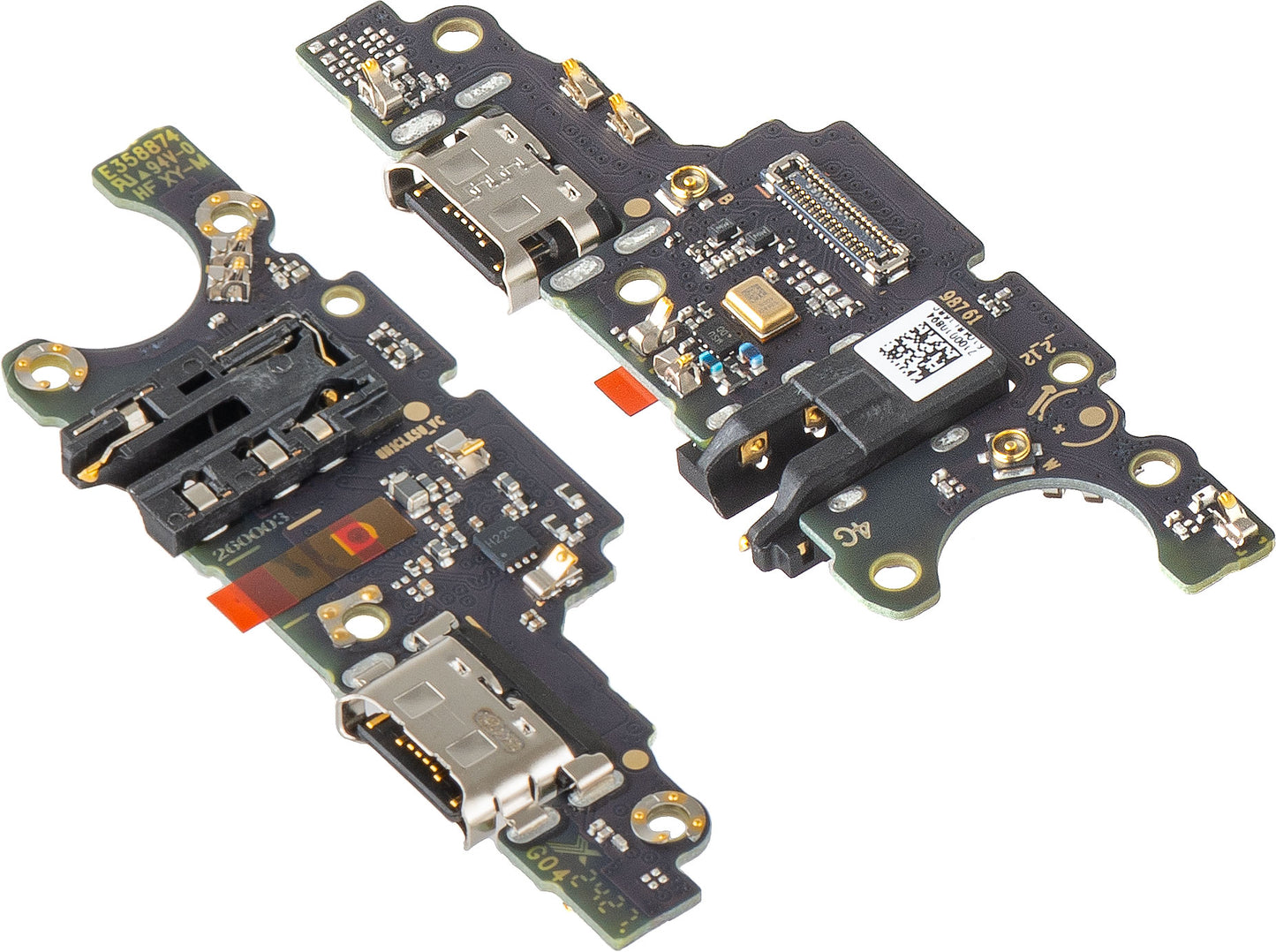 Töltőcsatlakozó - Audio - Mikrofon panel Honor X7b 4G, Service Pack 0235AHDU