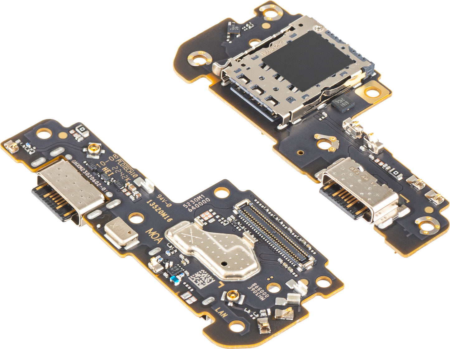 Töltőcsatlakozós Alaplap - Mikrofon - SIM Olvasó Modul Xiaomi Redmi Note 12 Pro 5G, Service Pack 5600020M1600