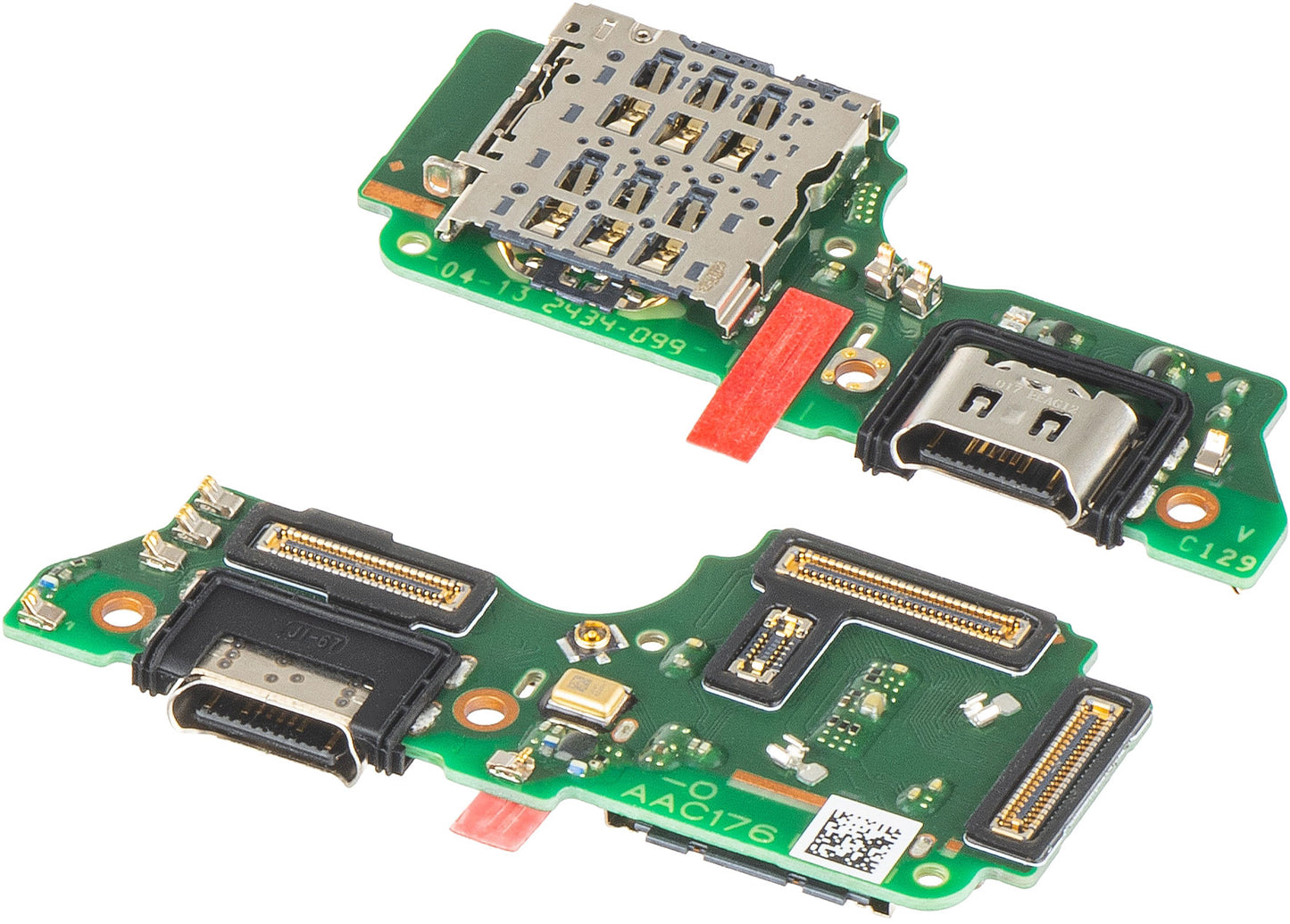 Board with Charging Connector - Mikrofon - SIM olvasó modul Oppo Reno12 F, Service Pack 621024000105