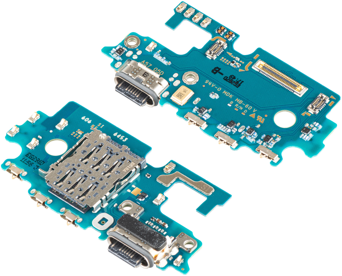 Töltőcsatlakozóval ellátott panel - Mikrofon - SIM-olvasó modul Samsung Galaxy A57 5G, Service Pack GH96-20947A
