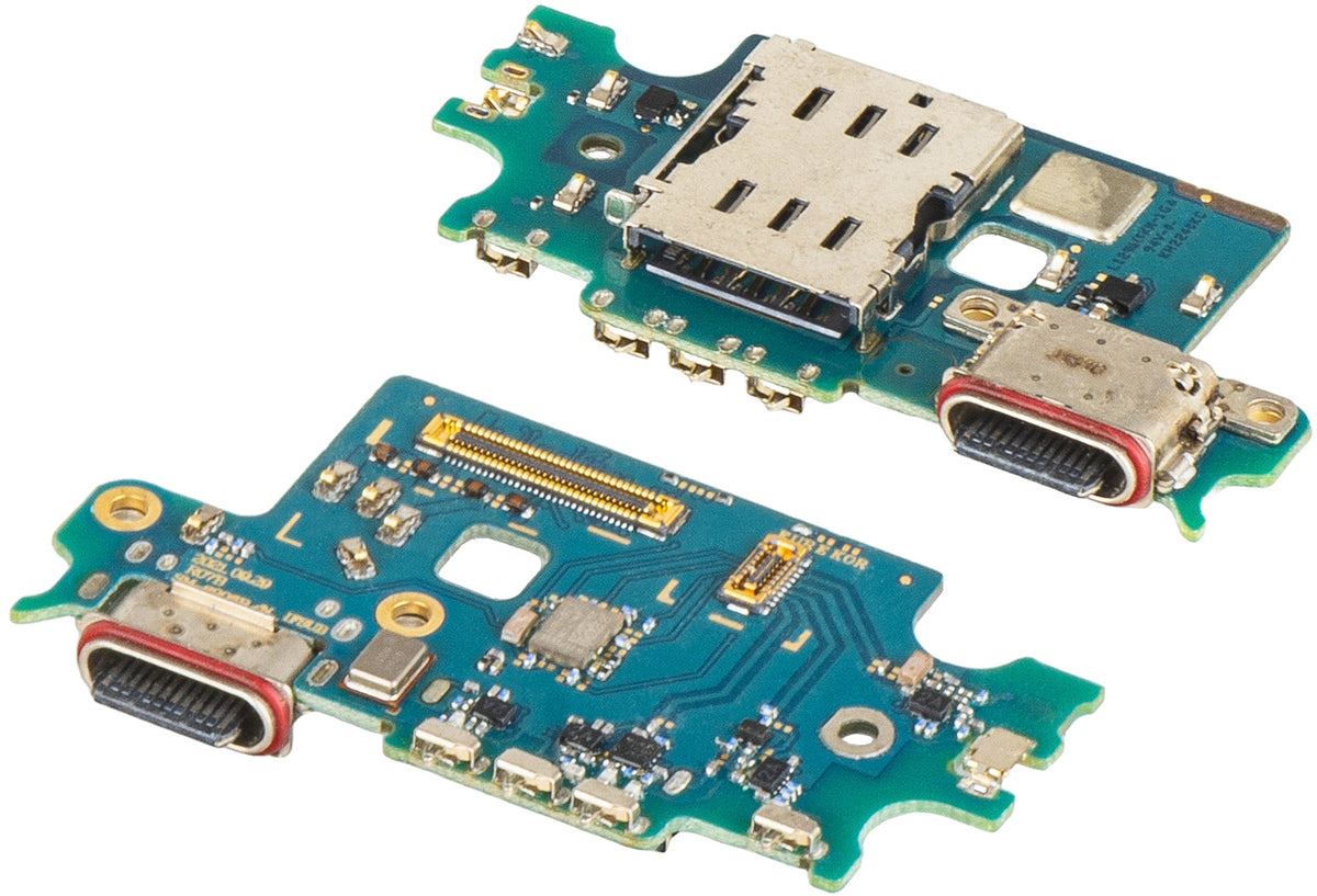 Töltőcsatlakozó lap - Mikrofon - SIM olvasó modul Samsung Galaxy S22+ 5G S906
