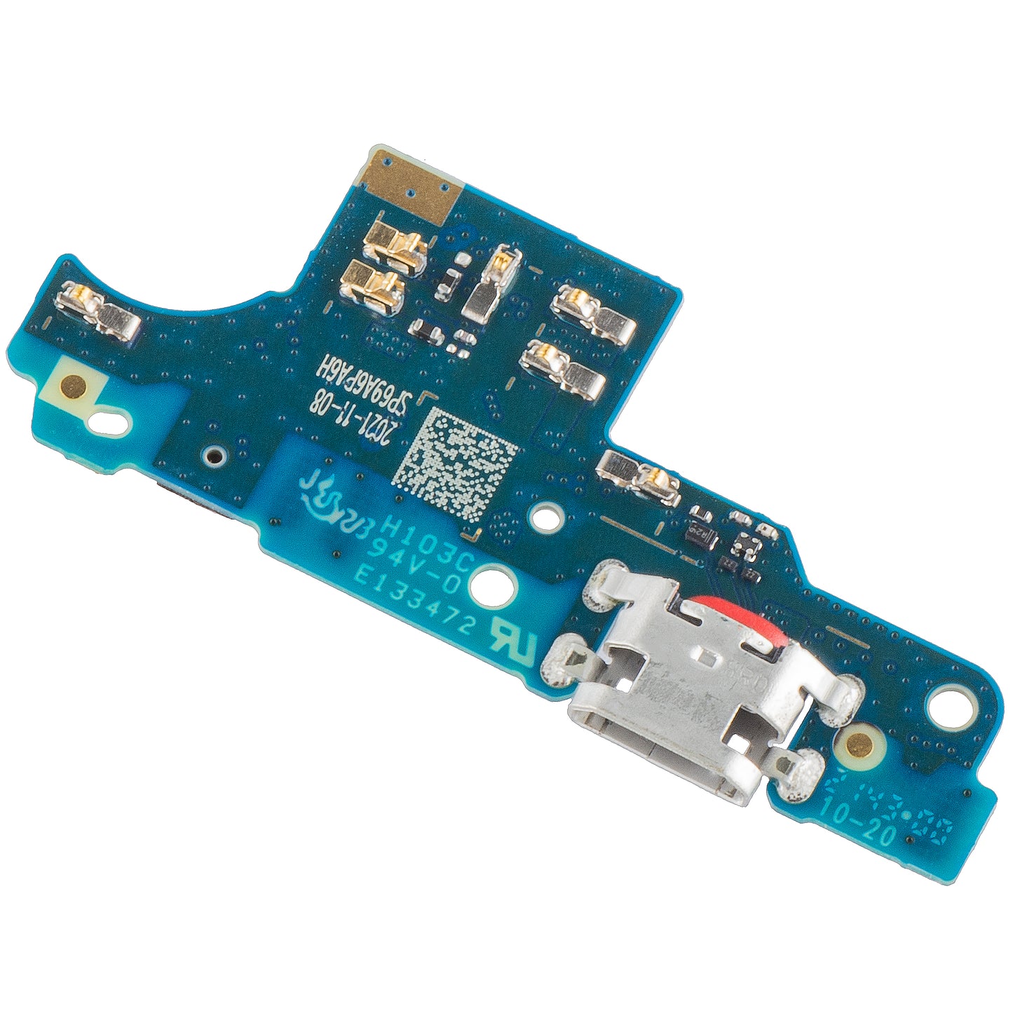 Töltőcsatlakozó és mikrofon panel Motorola Moto E7 Plus, Service Pack 5P68C17424