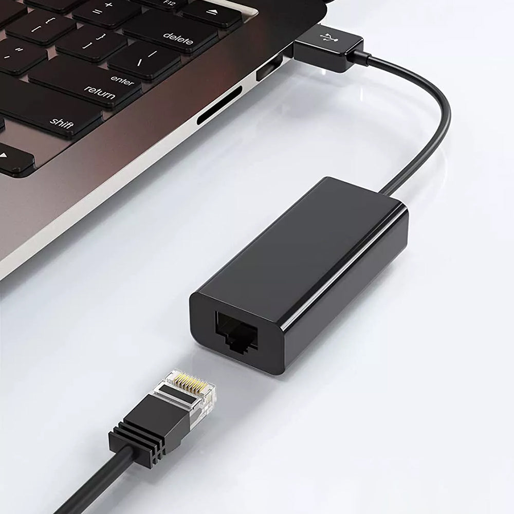 Techsuit AC19 hálózati kártya, RJ45, USB, Fekete