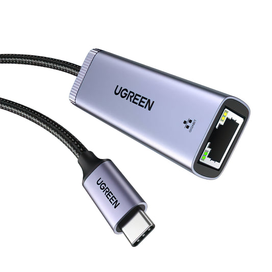 UGREEN CM483 hálózati kártya, RJ45, USB-C, Szürke