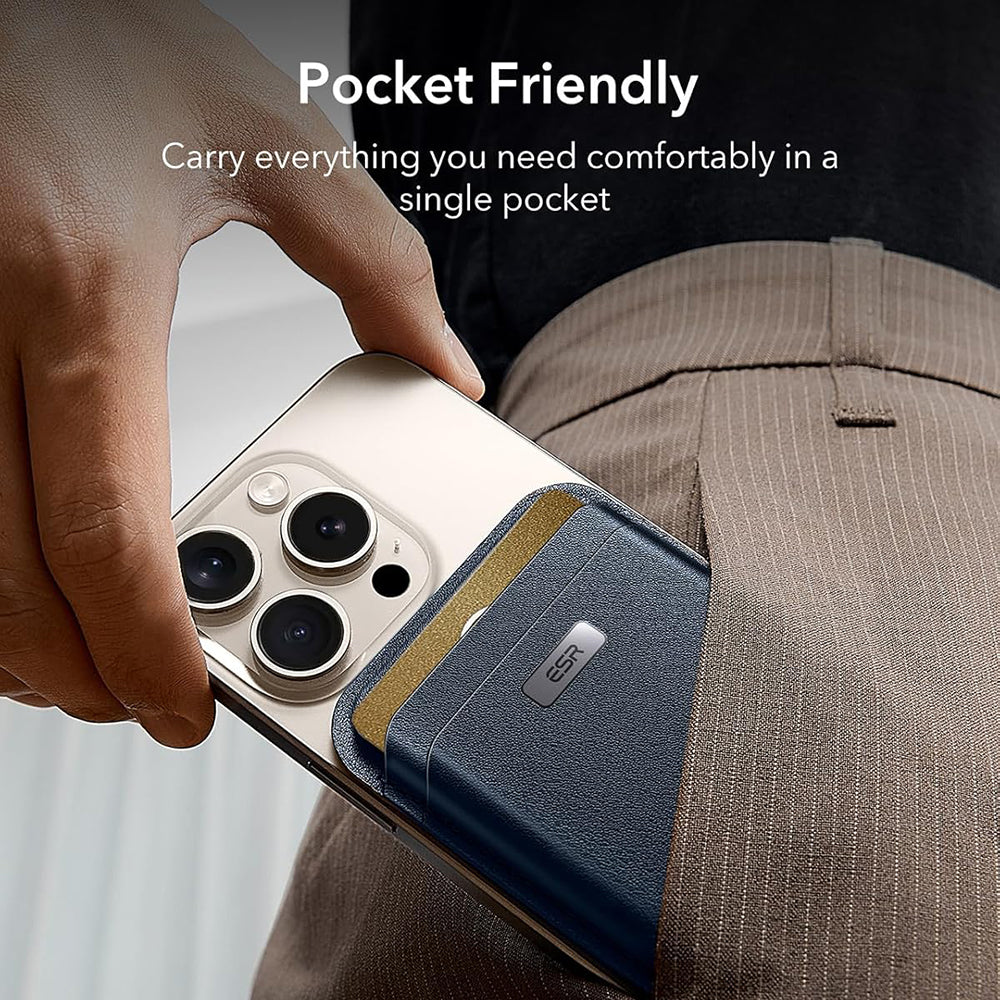 Magsafe pénztárca, ESR, Classic Geo, Tengerészkék