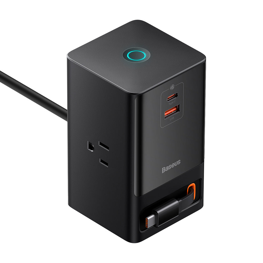 Baseus PowerCombo US elosztó, 3 x Aljzat, Fekete PSLR000101