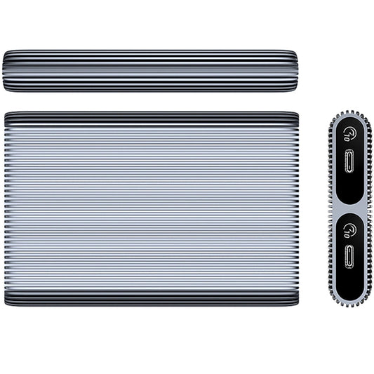 Orico AM2C3-2N Dual Disk rack M.2 NVMe SSD-khez, szürke