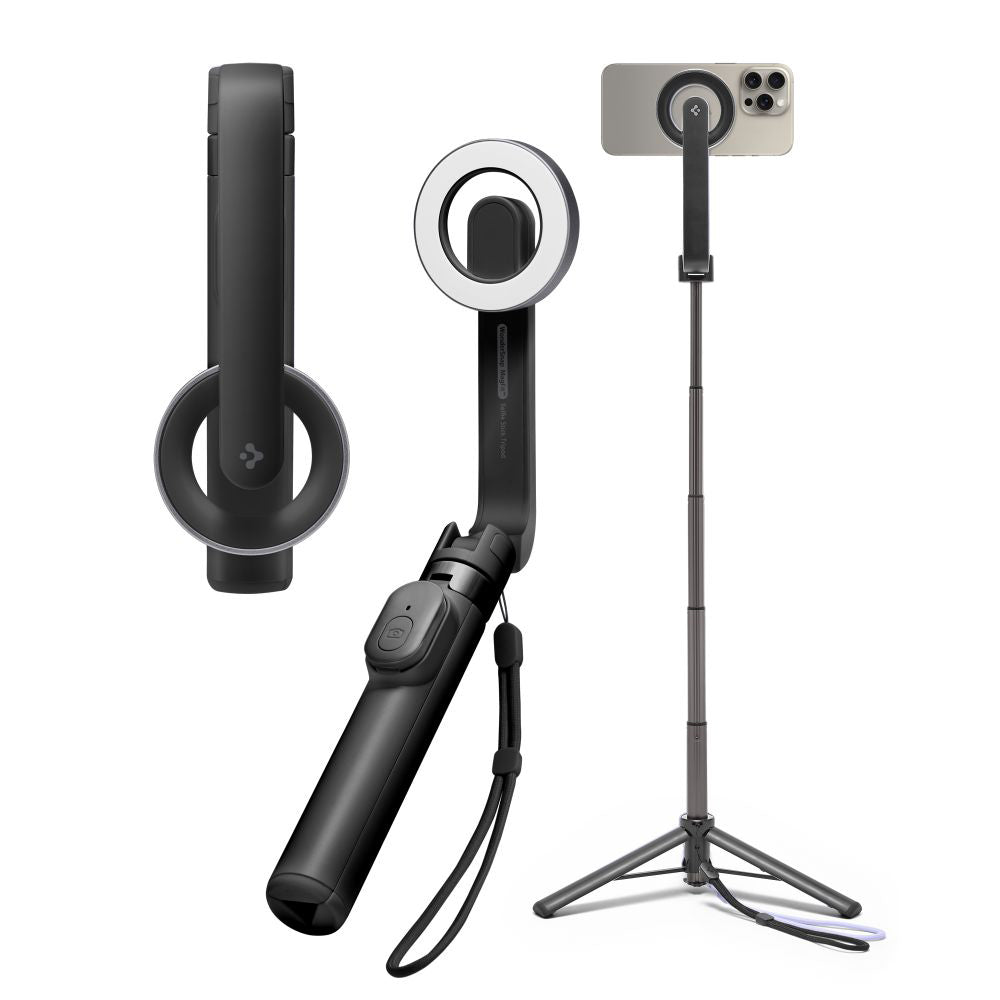Selfie Stick Bluetooth Spigen S571W, Univerzális, Fekete