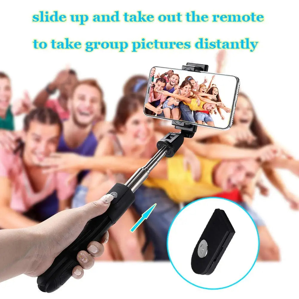 Selfie Stick Bluetooth Techsuit K06, Univerzális, Fekete