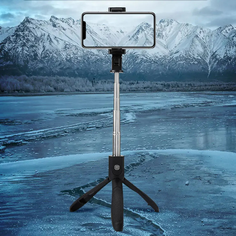 Selfie Stick Bluetooth Techsuit K06, Univerzális, Fekete