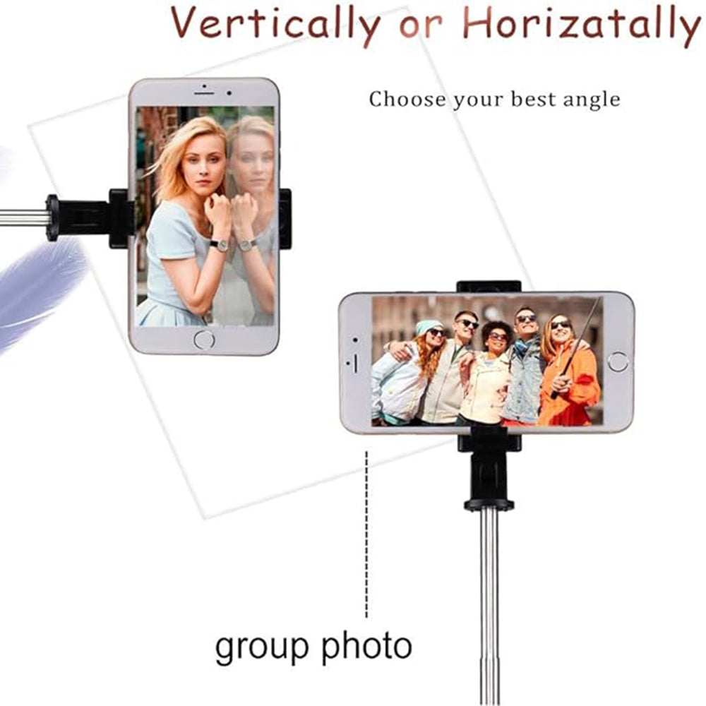 Selfie Stick Bluetooth Techsuit K07, Univerzális, Fekete