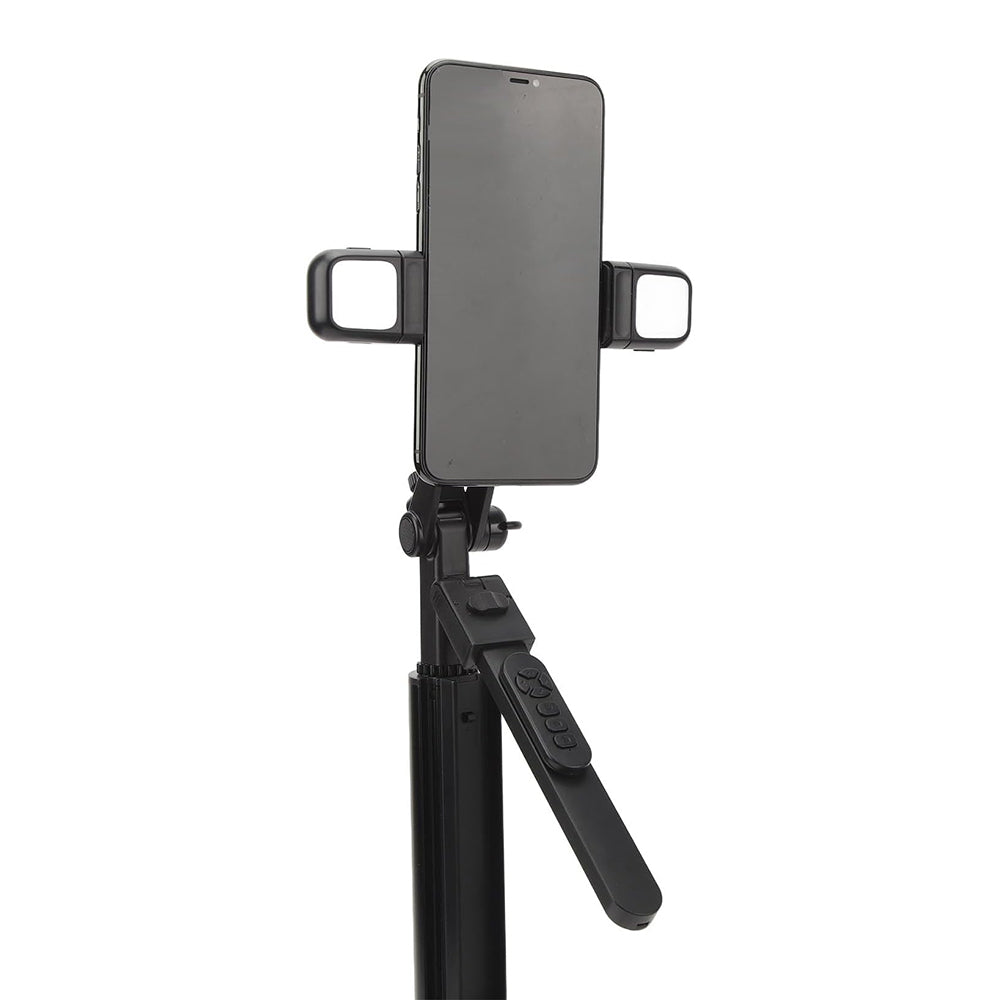 Selfie Stick Bluetooth Techsuit K30S, Univerzális, Fekete