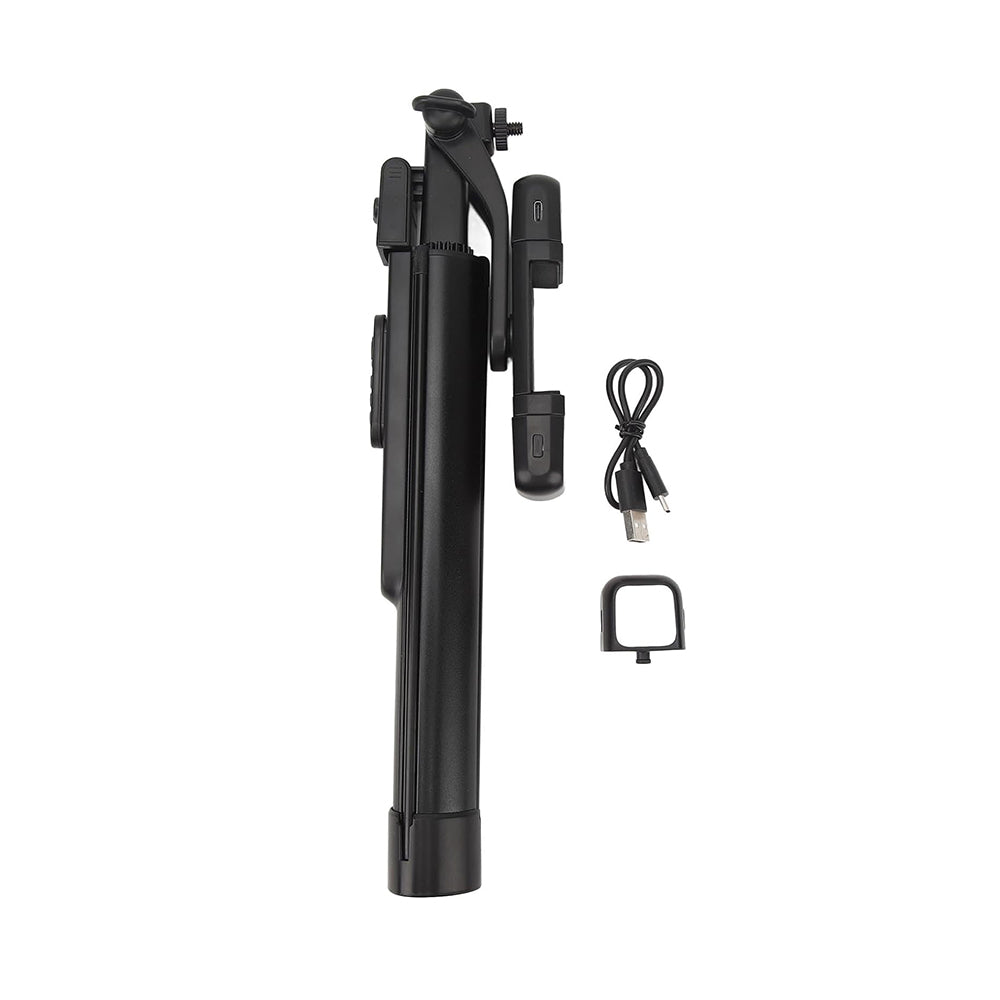 Selfie Stick Bluetooth Techsuit K30S, Univerzális, Fekete