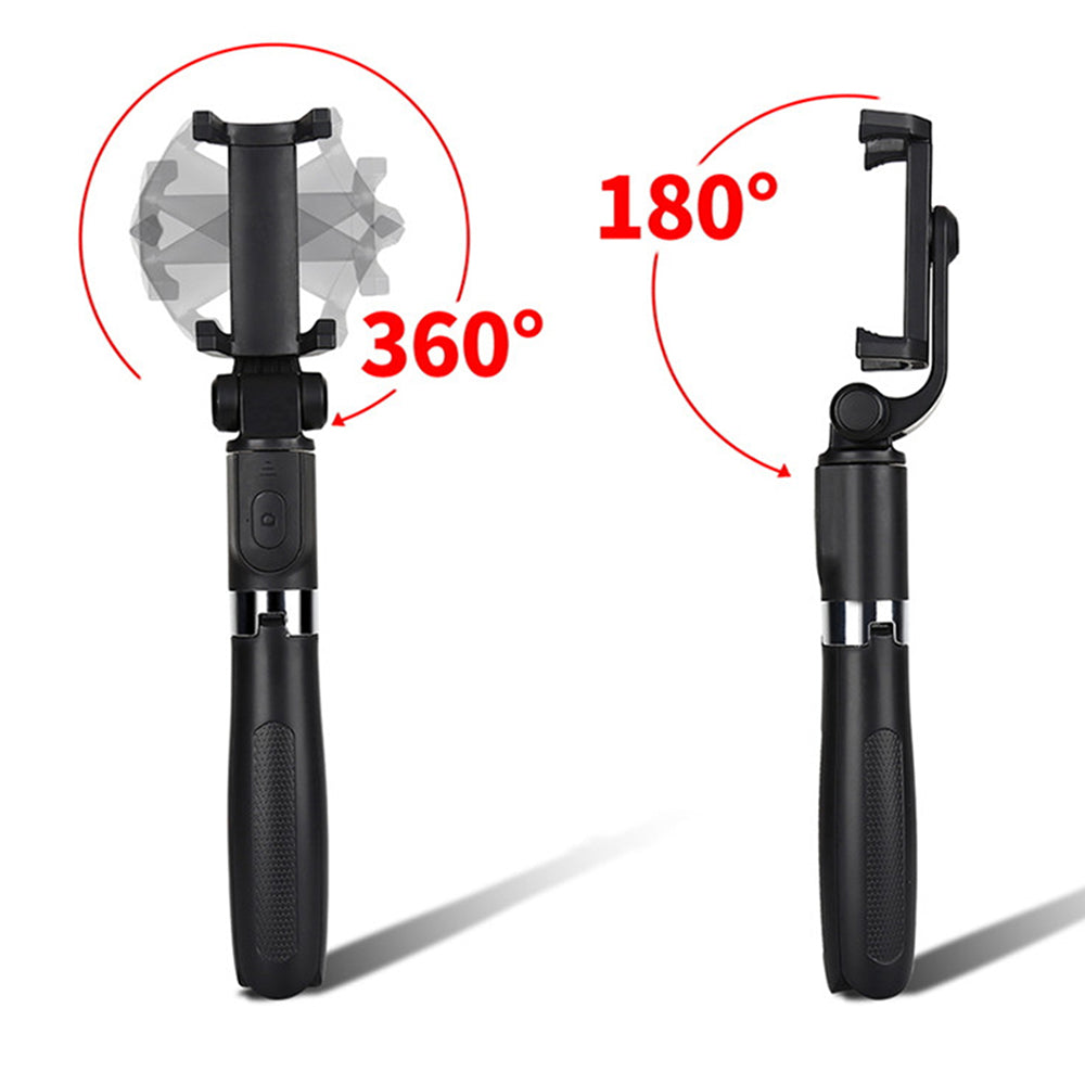Selfie Stick Bluetooth Techsuit L01s, Univerzális, Fekete