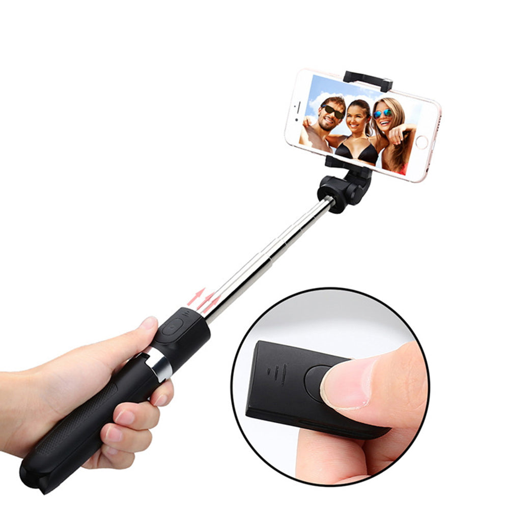Selfie Stick Bluetooth Techsuit L01s, Univerzális, Fekete