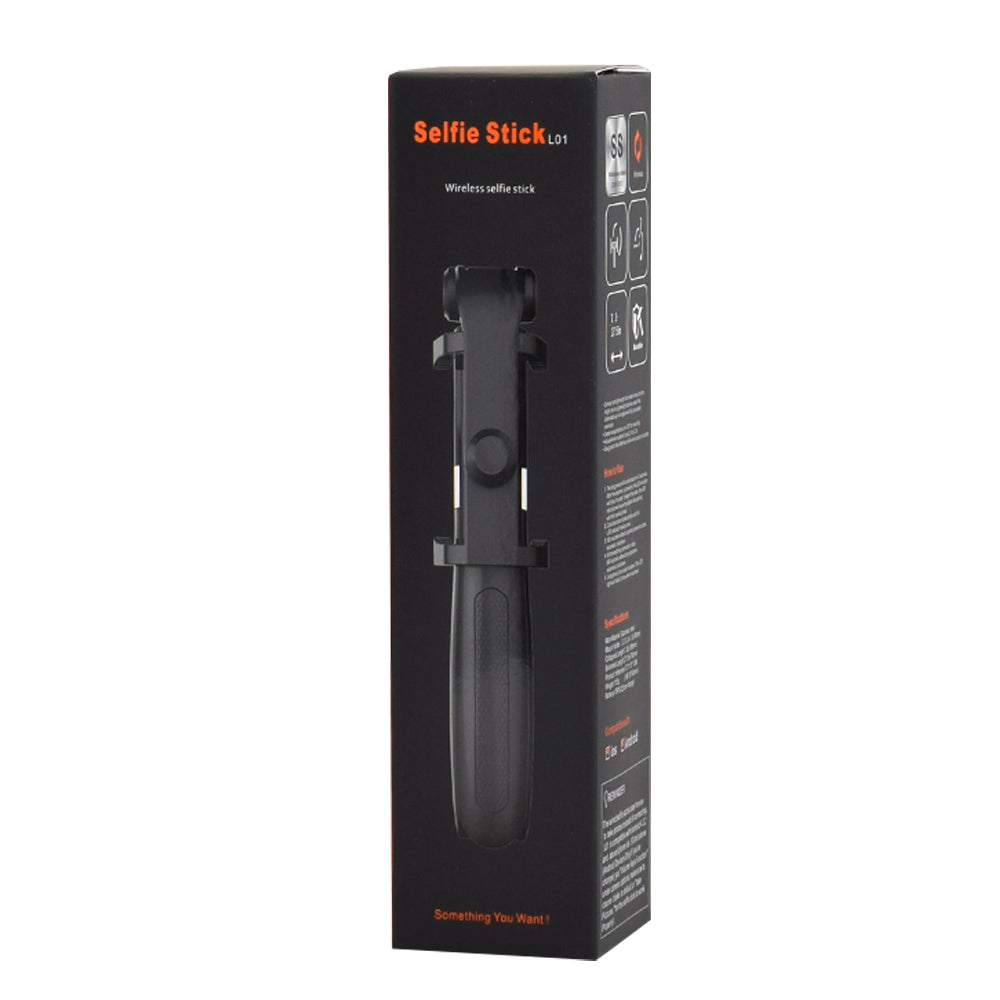 Selfie Stick Bluetooth Techsuit L01s, Univerzális, Fekete