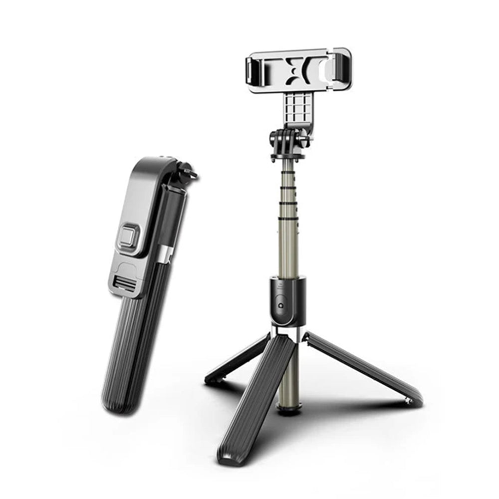 Selfie Stick Bluetooth Techsuit L03, Univerzális, Fekete
