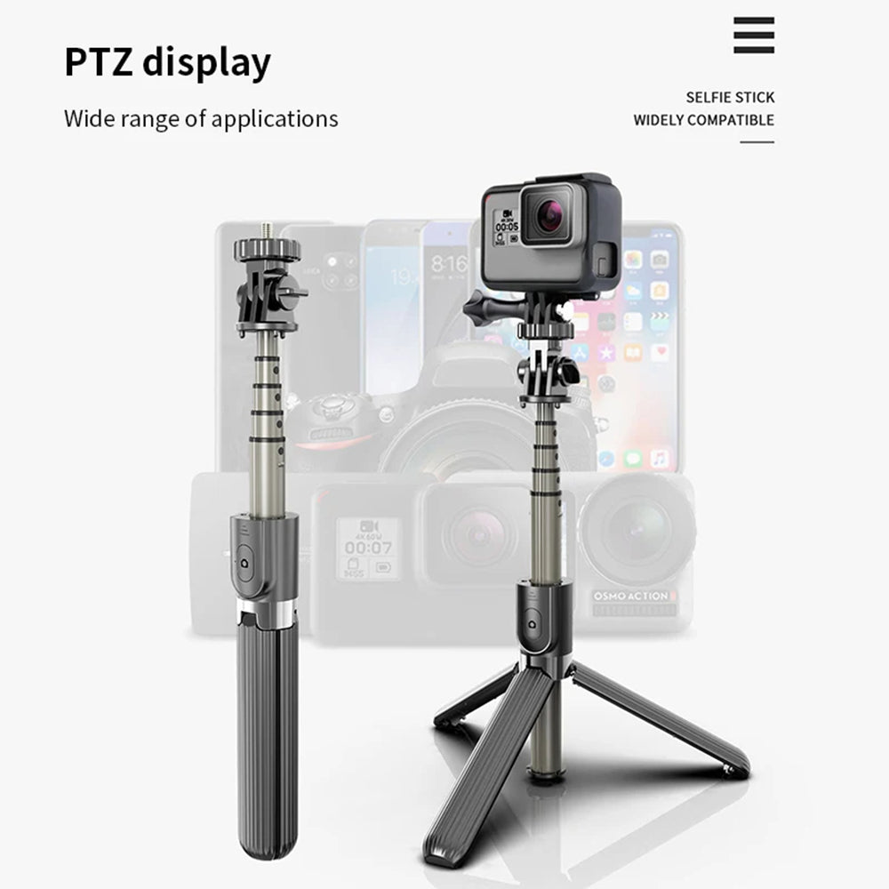 Selfie Stick Bluetooth Techsuit L03, Univerzális, Fekete