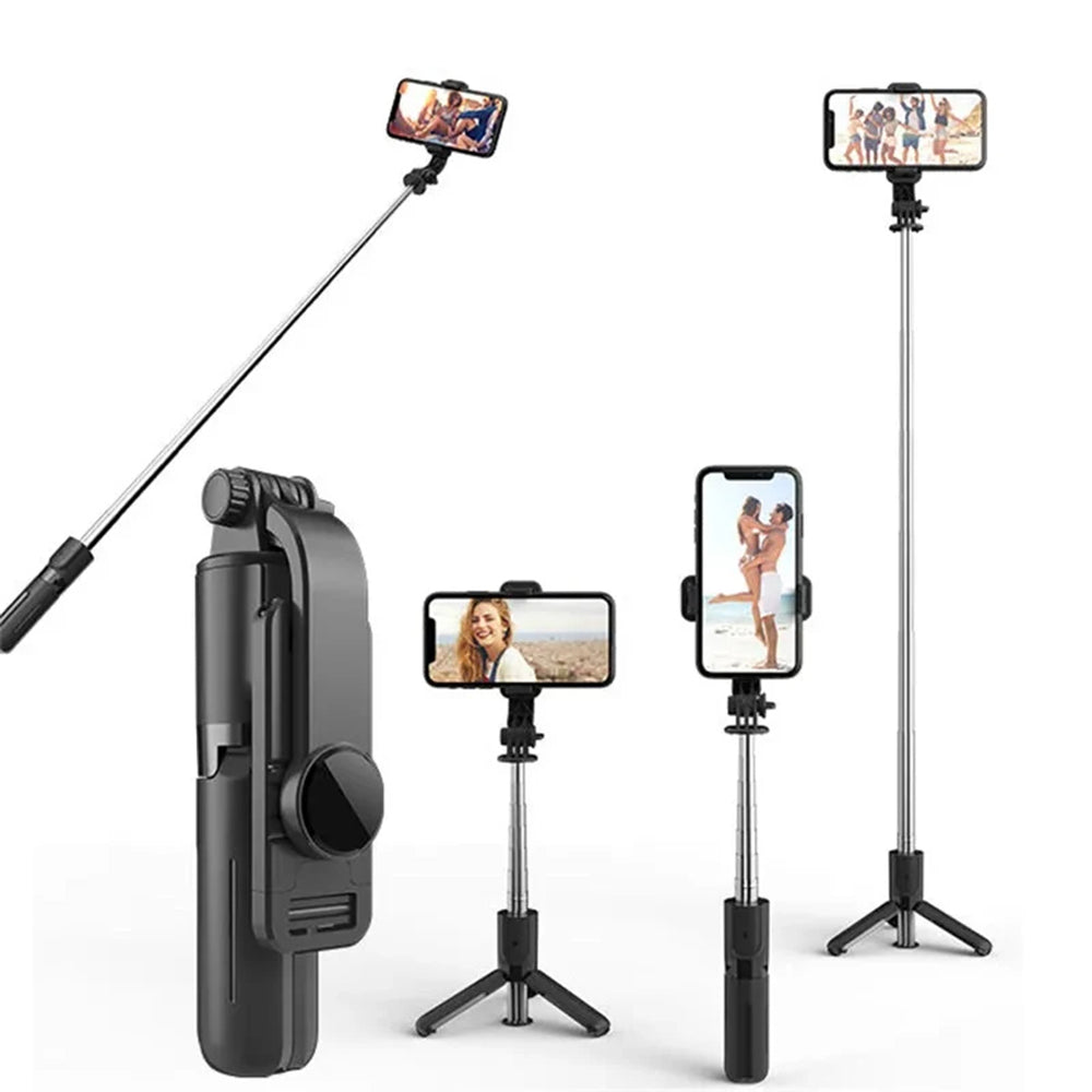 Selfie Stick Bluetooth Techsuit L11, Univerzális, Fekete