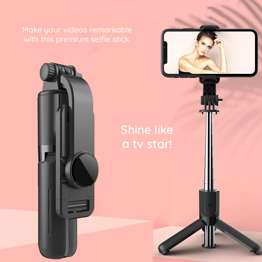 Selfie Stick Bluetooth Techsuit L11, Univerzális, Fekete
