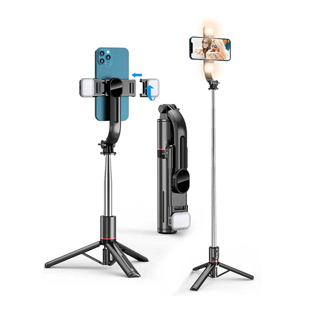 Selfie Stick Bluetooth Techsuit L13d, Univerzális, Fekete