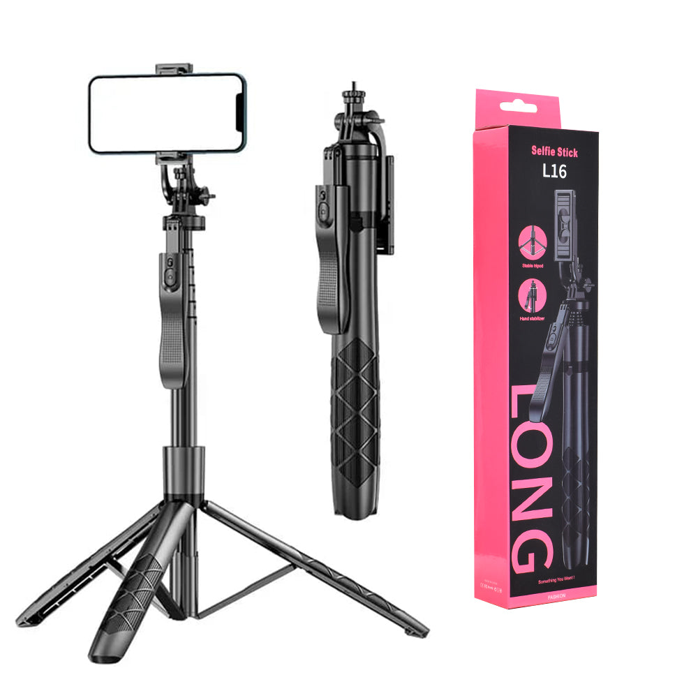 Selfie Stick Bluetooth Techsuit L16, Univerzális, Fekete