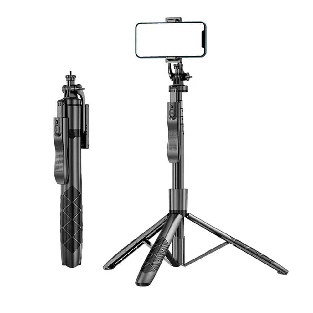 Selfie Stick Bluetooth Techsuit L16, Univerzális, Fekete