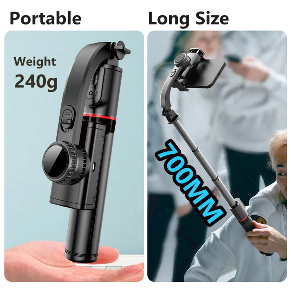 Selfie Stick Bluetooth Techsuit L19, Univerzális, Fekete