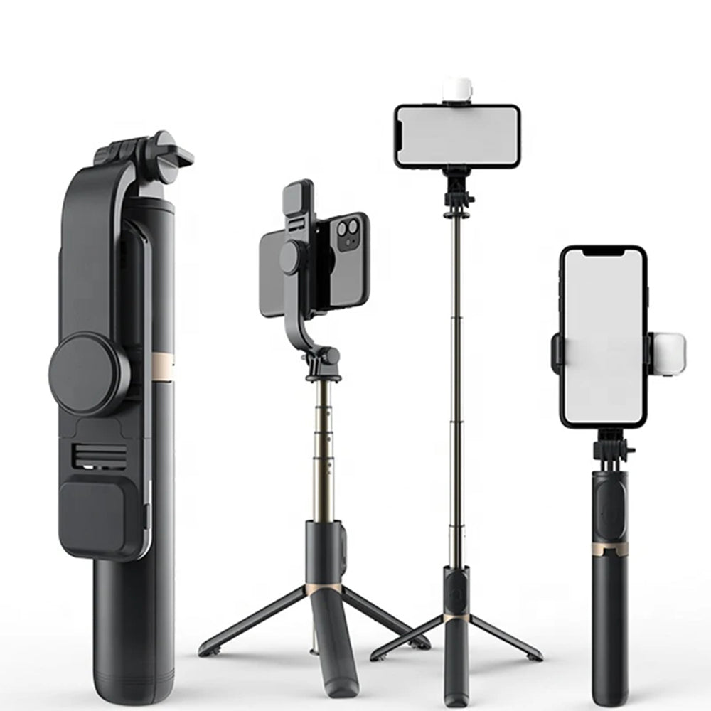 Selfie Stick Bluetooth Techsuit Q03s, Univerzális, Fekete