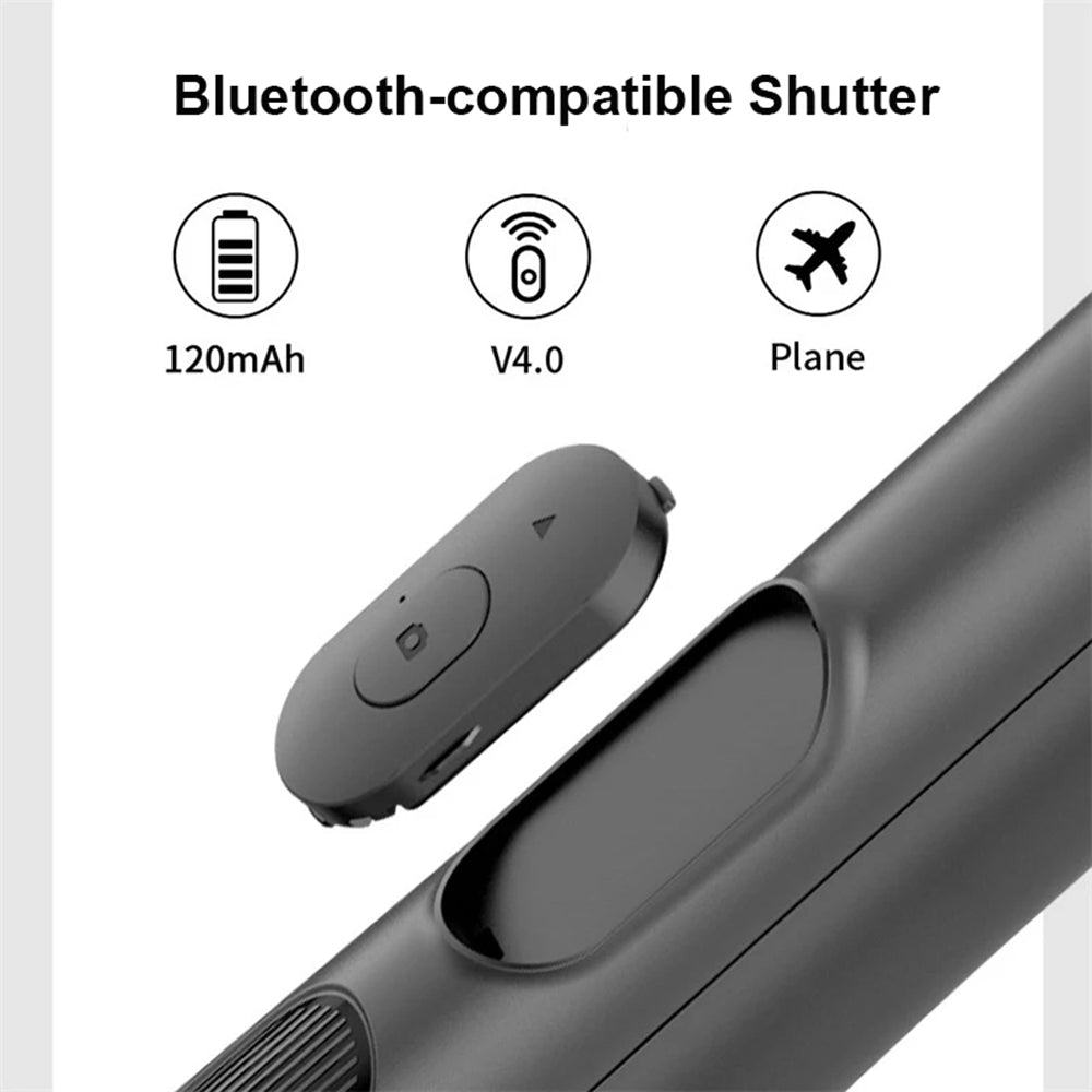 Selfie Stick Bluetooth Techsuit Q05, Univerzális, Fekete