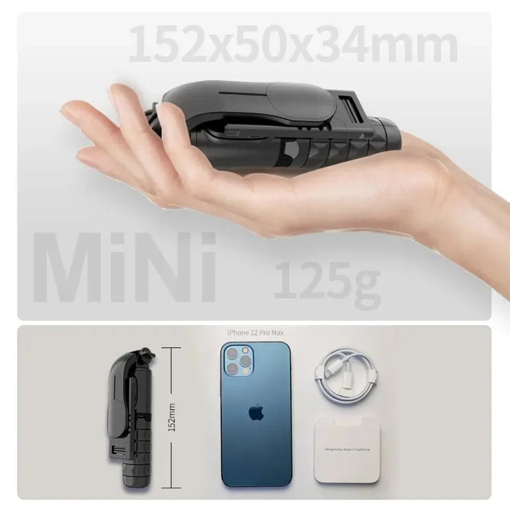 Selfie Stick Bluetooth Techsuit Q10, Univerzális, Fekete