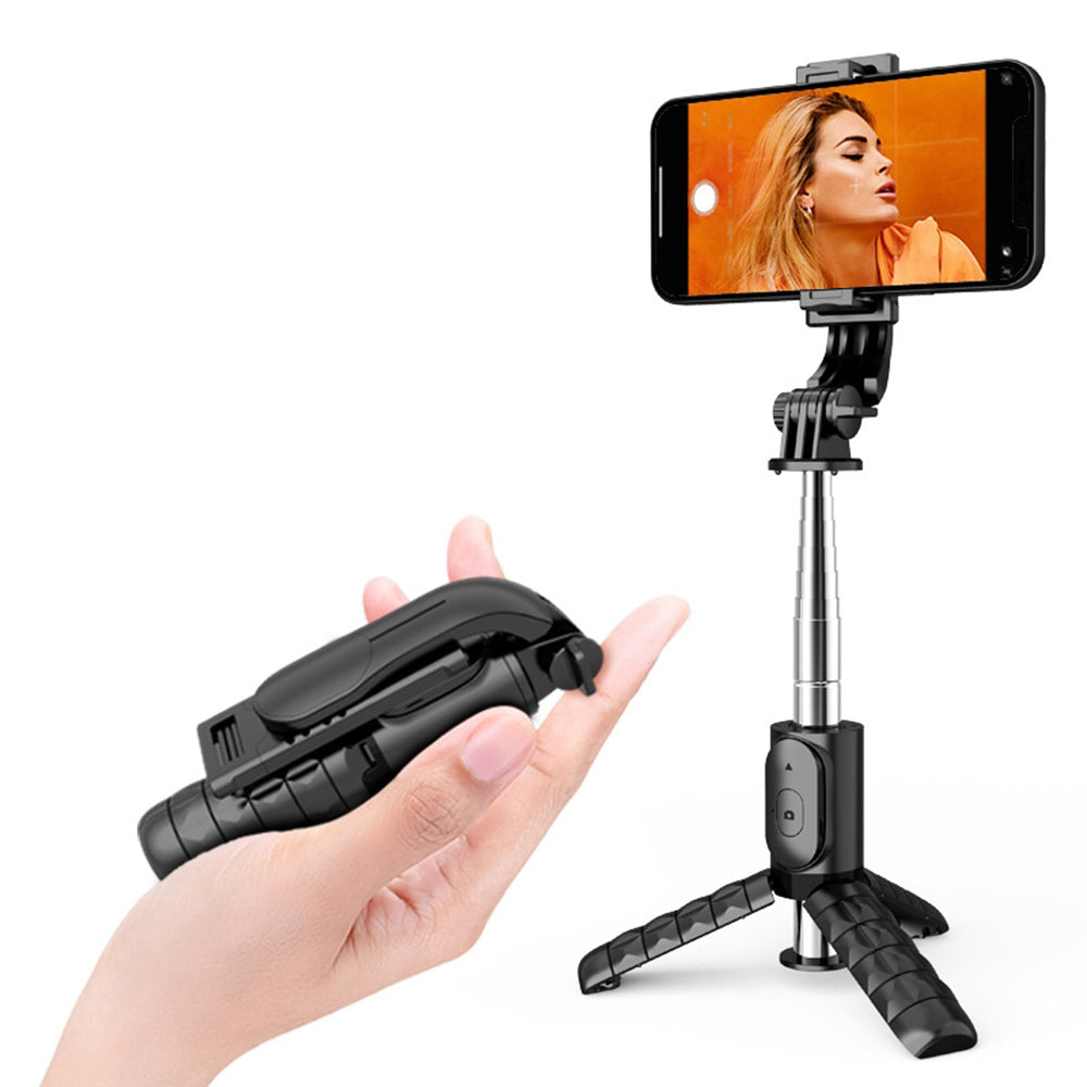 Selfie Stick Bluetooth Techsuit Q11, Univerzális, Fekete