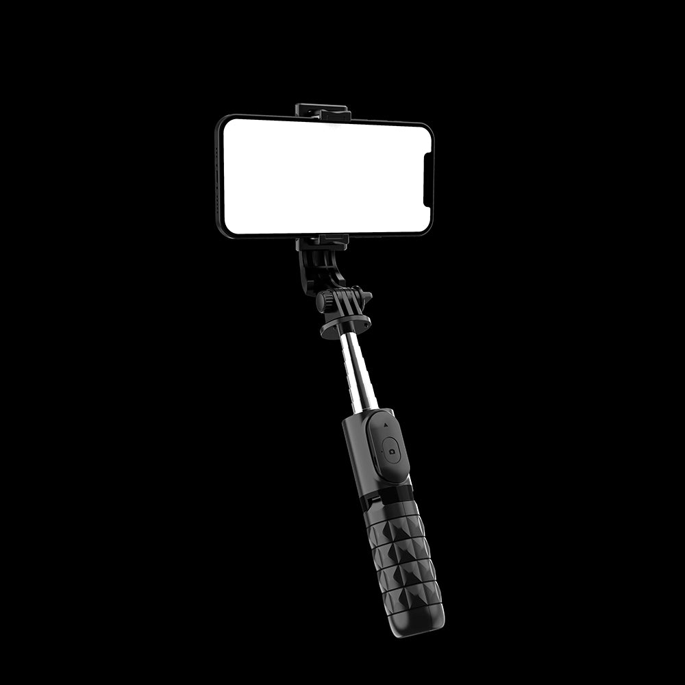 Selfie Stick Bluetooth Techsuit Q11, Univerzális, Fekete