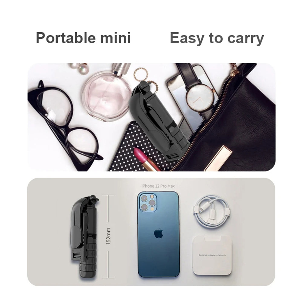 Selfie Stick Bluetooth Techsuit Q11s, Univerzális, Fekete